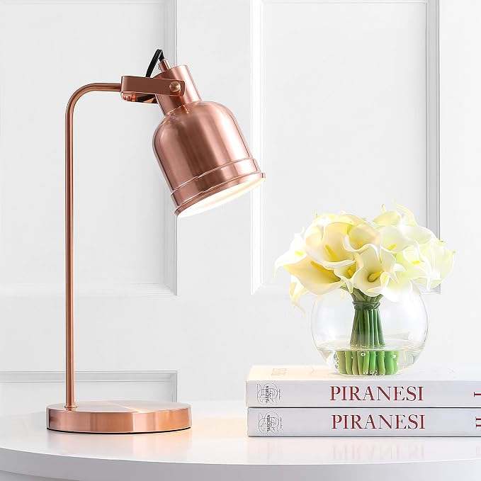 JONATHAN Y 18" Copper Metal LED Task Lamp JYL6112A