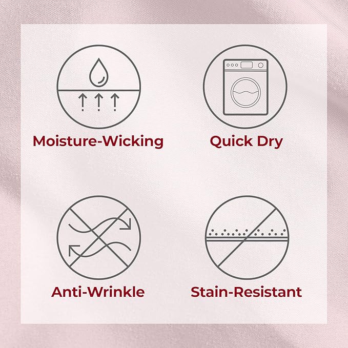 Mellanni Extra Deep Queen Sheets - 4 PC Iconic Collection Bedding - Hotel Luxury, Ultra Soft, Cooling Bed Sheets - Wrinkle, Fade, Stain Resistant (Queen, Blush Pink)
