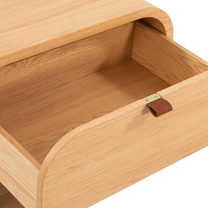 Poly & BARK Cirq Nightstand in Oak