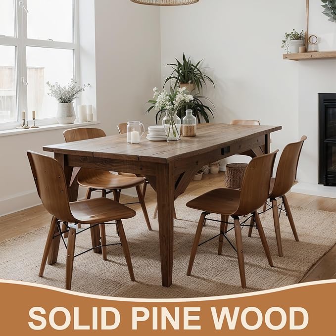 CroBlissful 2 Pieces 4 Sided Tapered Pine Wood Dining Table Leg 29" Tall x 2 3/4" Wide Unfinished Wooden Leg for Kitchen Tables and Desks