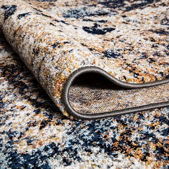 Keen Home Design Area Rugs - 2x20 Non-Shedding, Abstract Rugs for Kitchen, Living Room, Bedroom, Dining Room, Entryway - Size: 2'8" x 20', Multi