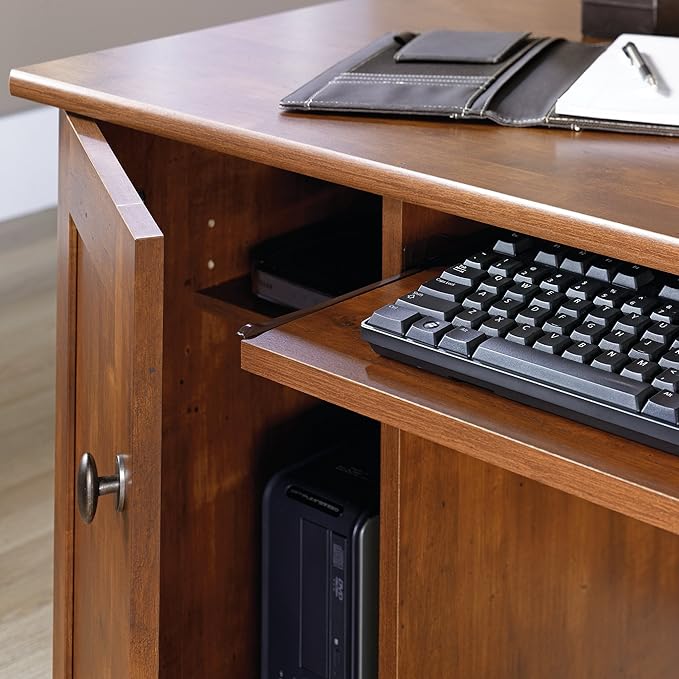 Sauder Select Engineered Wood Computer Desk in Brushed Maple