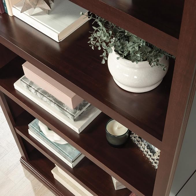 Sauder Miscellaneous Storage 5-Shelf Bookcase/ Book shelf, Select Cherry finish