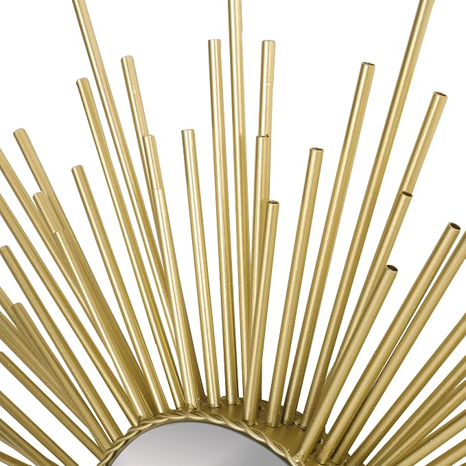 Henton Sunburst Wall Mirror - Gold