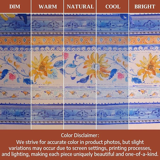 Maison d' Hermine Table Cloth Rectangle Table 100% Cotton 70 x 108 Inches Tablecloth Reusable Decorative for Dining Room Farmhouse Home Valentines Day Decorations Spring Summer - Girassol