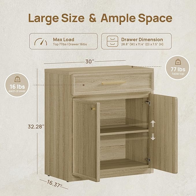 SICOTAS Buffet Cabinet with Storage Large Accent Storage Cabinet with Doors and Shelves 90" Modern Farmhouse Sideboard Credenza Buffet Table Coffee Bar for Living Room Kitchen Dining Room Entryway