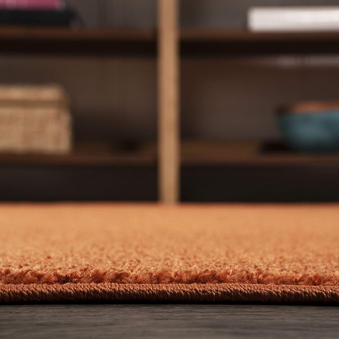 JONATHAN Y Haze Solid Low-Pile Orange Indoor Area Rug 12x15, Coastal,Bohemian,Minimalist,Classic, Easy-Cleaning for Living Room,Bedroom,Kitchen,Pet Friendly,Non-Shedding (SEU100M-15)