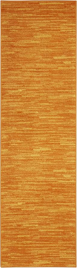 Nourison Home Nourison Essentials Sunburst 2' x 6' Area Rug - Easy Clean, Non Shedding, Bed Room, Living Room, Dining Room, Kitchen (6' Runner)