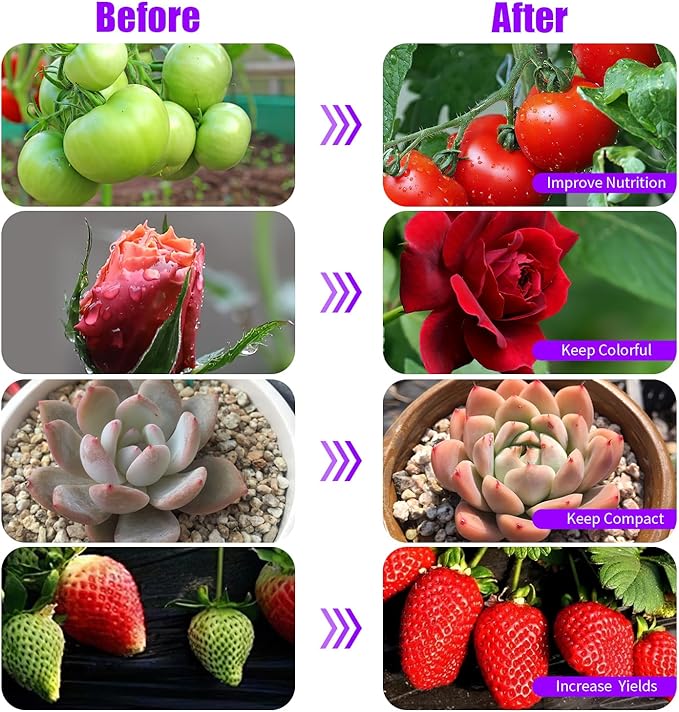 Grow Lights Upgrade 168 LEDs Clip Plant Lights for Indoor Plants, Full Spectrum White+ Red LED Plant Growing Lamps with Flexible Gooseneck, 3/9/12H Timer, 3 Spectral Modes, 10 Dimmable Levels 2 Pack