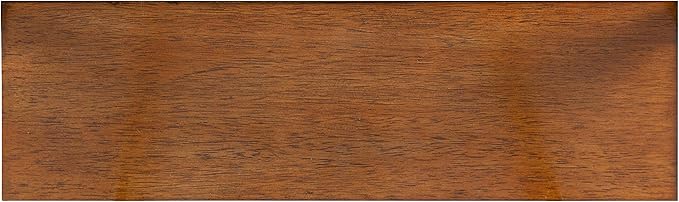Kate and Laurel Kercheval Modern Wood Shelf, 15"x 32", Walnut Brown and Gold, Practical Mid-Century Wall Decor