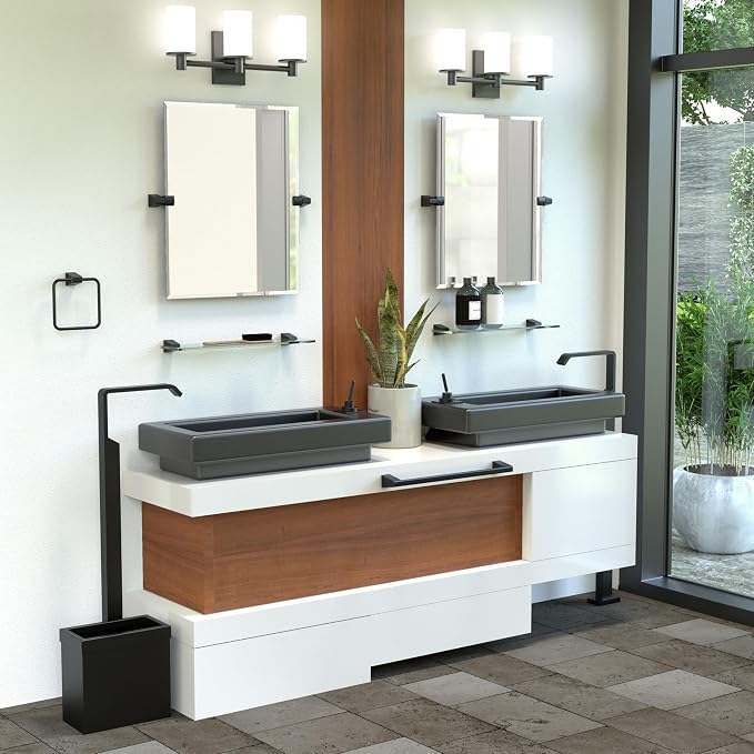 Gatco 5651MX A-Line Towel Bar, 18 Inch, Matte Black
