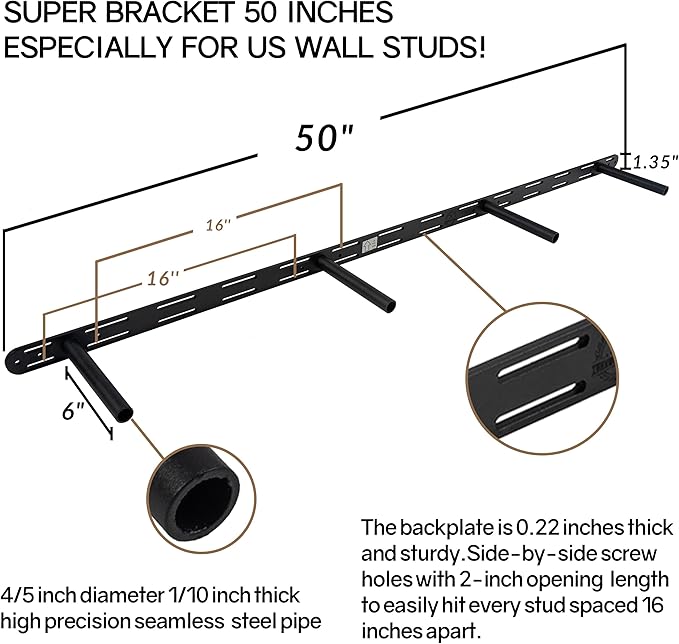 Rusitc Floating Shelves 60 inch Long 8 "deep Set of 2, Heavy Duty Wood Wall Mounted Shelves for Bathroom Living Room Kitchen,Book Shelves with Thickened Hidden Bracket-Gold Oak