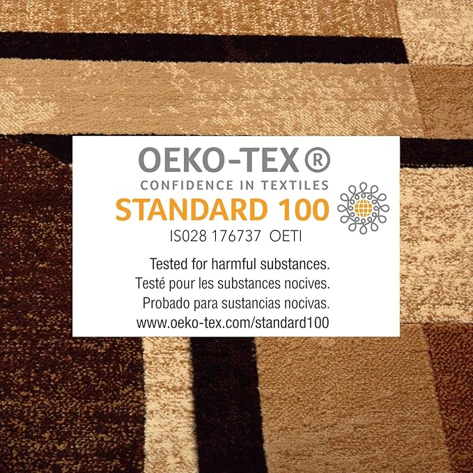 Home Dynamix Tribeca Jasmine Modern Area Rug, Abstract Brown/Beige 3 Piece Set