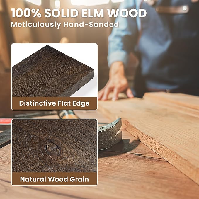 Extra Deep 72" Long Rustic Solid Wood Floating Shelves for Wall, Wall Shelves with Invisible Bracket for Living Room Bathroom Bedroom Kitchen, Set of 1, Walnut