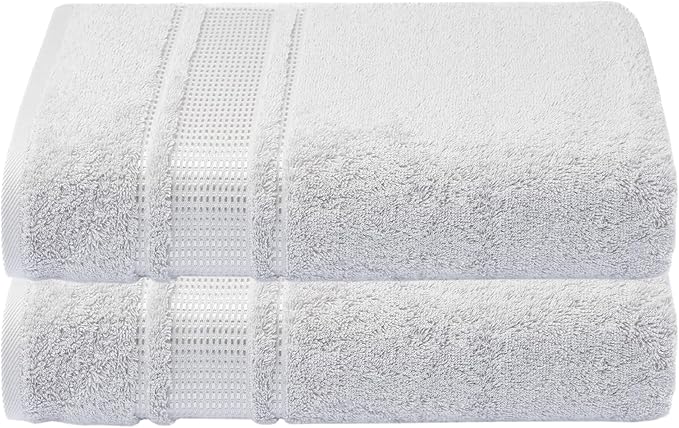 Melissa Linen, 2 Piece Hand Towel Set, 100% Turkish Cotton Face Hand Towels for Bathroom, 20 in x 35 in, Absorbent, Quick Dry, Durable and Soft, Spa and Hotel Quality, Grey