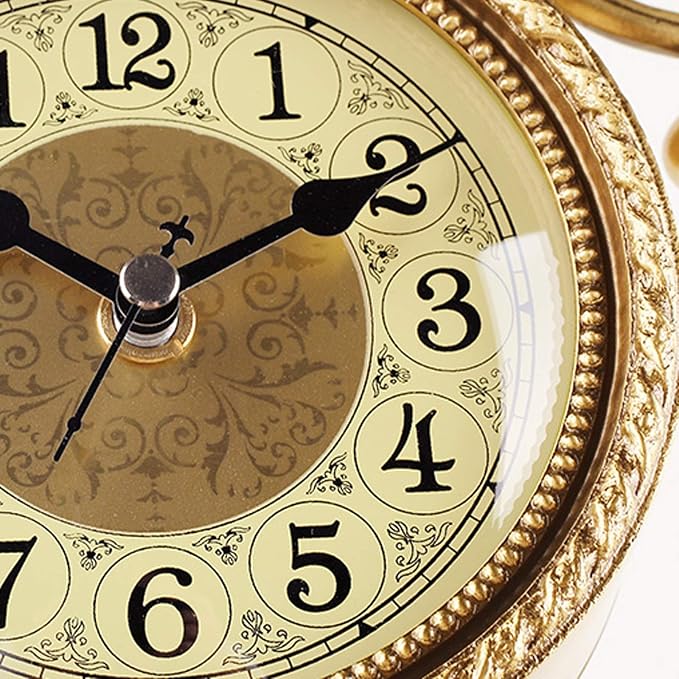 Desk European Brass Ornament Seat Clock Home Living Room Decoration Vintage Desk Office