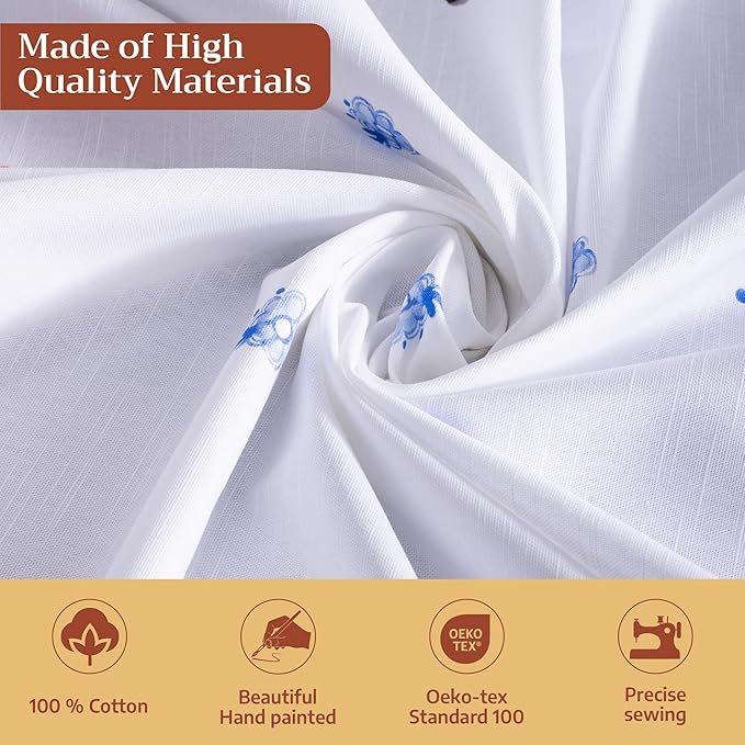 Maison d' Hermine Table Cloth Rectangle Table 100% Cotton 70 x 108 Inches Tablecloth Reusable Decorative for Dining Room Farmhouse Home Valentines Day Decorations Spring Summer - Amsterdam Canals