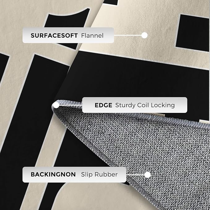 Mid Century Modern Rugs for Bedroom Decor, 6x8 ft, Geo MCM Area Rugs for Living Room, Soft Non Slip Washable Abstract Geometric Carpet Home Decorations Dt-Ghf-28