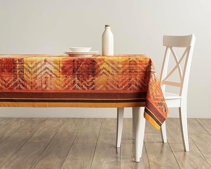 Maison d' Hermine Table Cloth Square Table 100% Cotton 60 x 60 Inches Fall Tablecloth Reusable Everyday Use for Thanksgiving Christmas Decorations Dining Farmhouse Party (Thanksgiving Tartan)