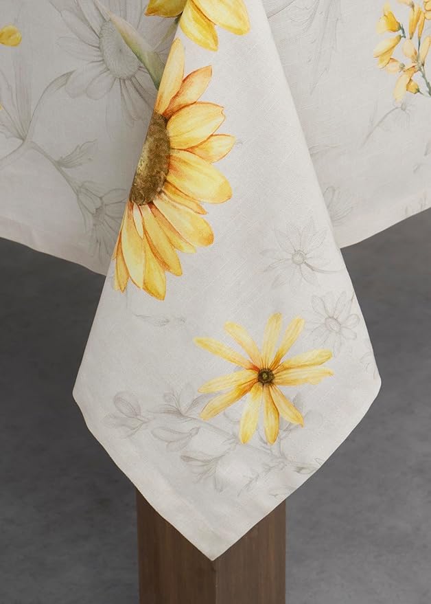Maison d' Hermine Table Cloth Rectangle Table 100% Cotton 70 x 120 Inches Tablecloth Reusable Decorative for Dining Room Farmhouse Home Valentines Day Decorations Spring Summer - Candice