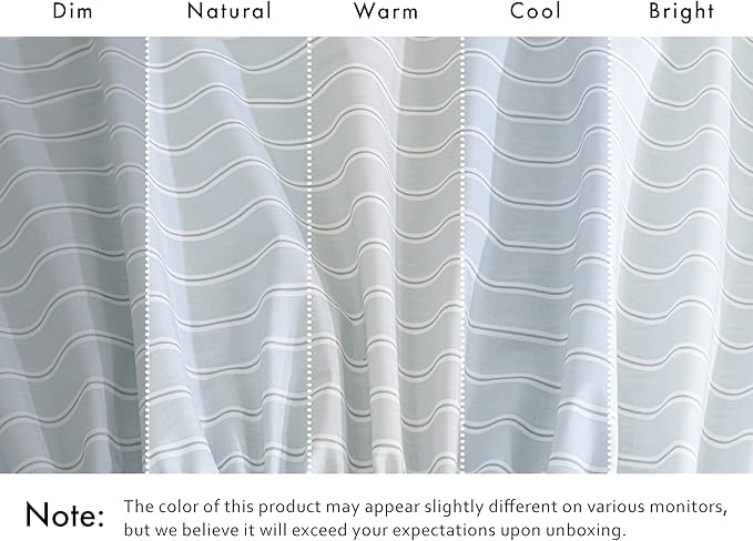 RUVANTI 100% Cotton Percale Sheets Twin Size 4 Piece Set, Cooling Bed Sheets for Hot Sleepers, Deep Pocket 16”, Breathable Lightweight & Durable, Crisp Hotel Style Sheets, Horizon Stripes