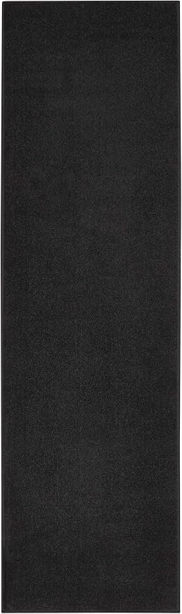 Nourison Home Nourison Essentials Black 2'2" x 7'6" Area Rug - Easy Clean, Non Shedding, Bed Room, Living Room, Dining Room, Kitchen (8' Runner)