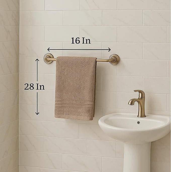 LANE LINEN 6 Pack 100% Cotton Hand Towels (16"x28") - Ring Spun - Quick Dry, Soft & Absorbent Hand Towels Set of 6 - Hotel, Spa, Beauty, Gym, Bathroom - Remains Soft After Multiple Washes - Taupe