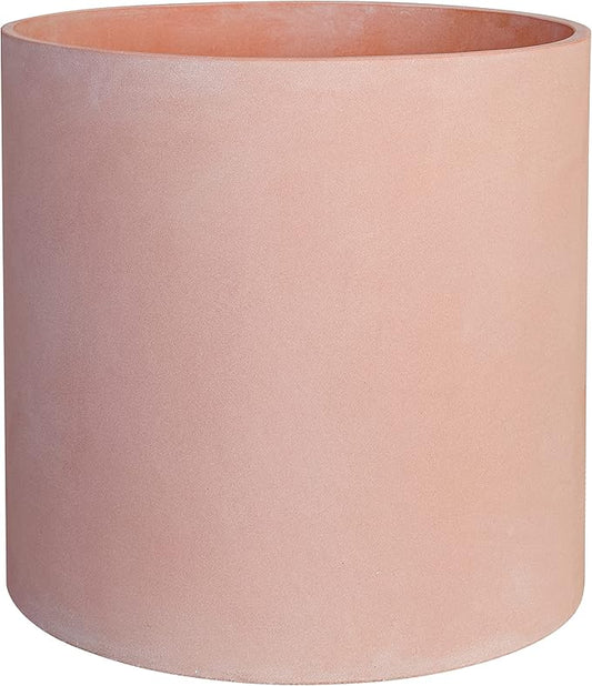 FaithLand Plant Pot 10 inch - Perfectly Fits Mid-Century Modern Plant Stand - Drainage Plug and Drainage Mesh Screen - Terracotta Color Planter Pot