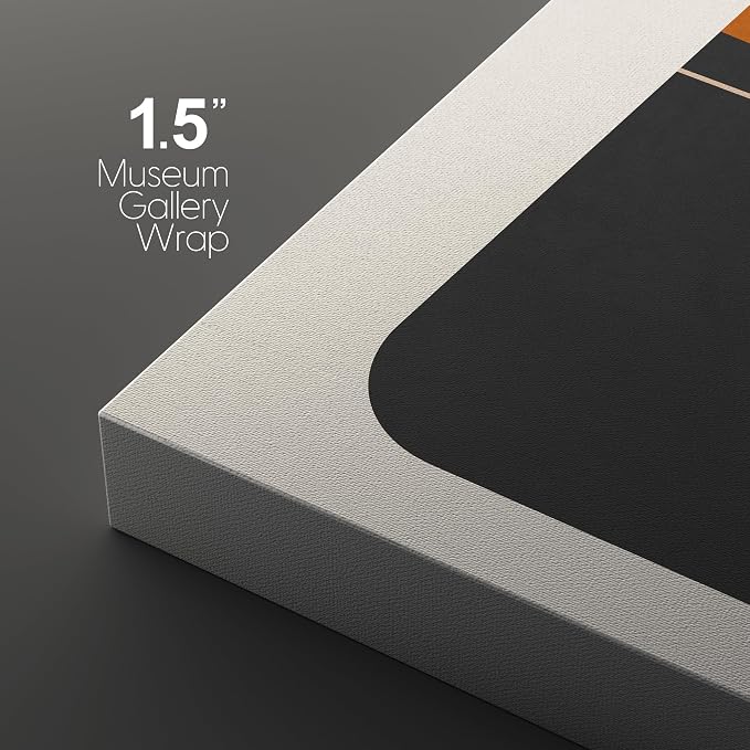 wall26 Canvas Canvas Print Wall Art Set Boho Mid-Century Colorful Sun Moon Landscapes Nature Abstract Illustrations Modern Art Bohemian Decorative for Living Room, Bedroom, Office - 24"x36" x 3