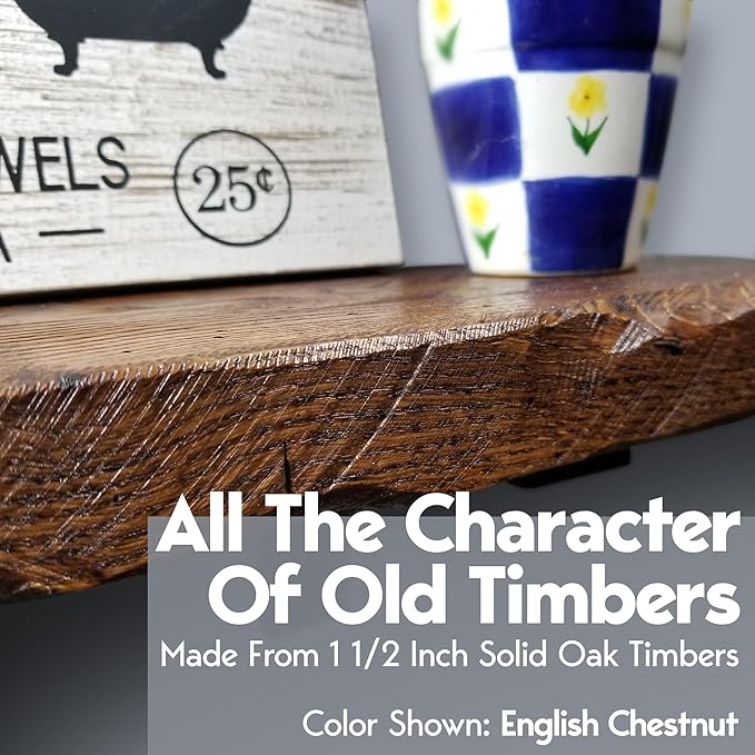 Rustic Floating Shelves Reclaimed Wood Floating Shelves Farmhouse Shelves Oak Floating Shelf