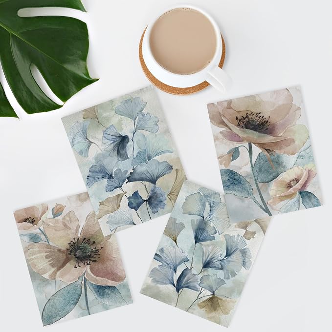 SIGNWIN Adhesive Canvas Poster Botanical Floral Nature Wilderness Photography Realism Decorative Rustic Cozy Zen for Living Room, Bedroom, Office - 12"x16"x 4
