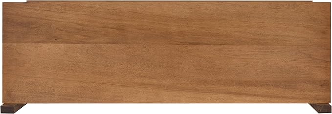 Kate and Laurel Meridien Farmhouse Wood Shelves, 24 x 8 x 24, Rustic Brown, Modern Two Tier Wall Shelf for Storage and Display