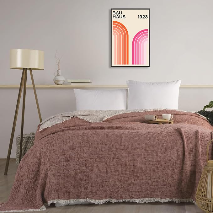Bau Haus 1923 Retro Geometric Framed Poster Bold Orange And Pink Curved Arcs Canvas Wall Art Minimalist Typography Prints Painting For Home Bedroom Dorm Wall Decor 8x10in Framed