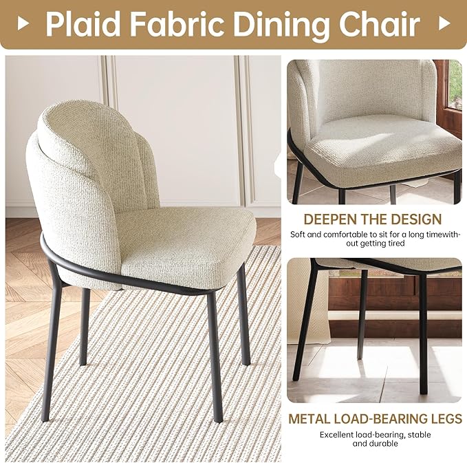5 Pieces Dining Table & Chairs Set for 4, 78.97" Rectangular Kitchen Table with 4 Chairs, Kitchen & Dining Room Sets with Waved Legs for Home, Apartment, White