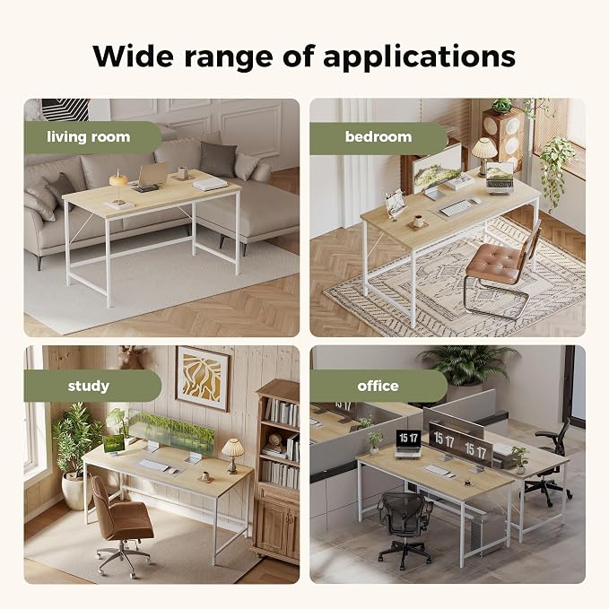 Mericonia 40 inch Computer Desk, Gaming Desk for Small Spaces, Modern Simple Style Table for Home Office, Study Student Writing Table