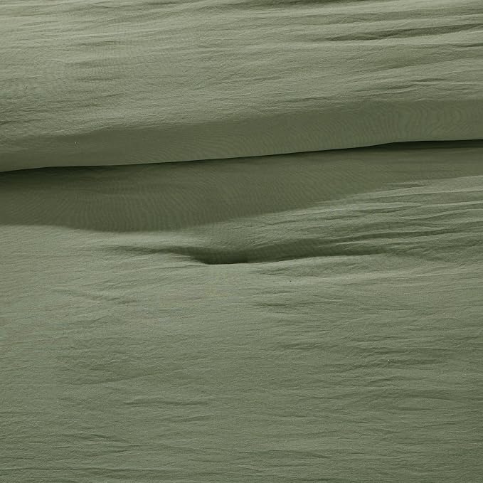 WRENSONGE Full Size Comforter Sets - 3 Pieces Green Comforter Prewashed Soft Lightweight for All Seasons, Fluffy Down Alternative Comforter Full Size with 2 Pillow Shams