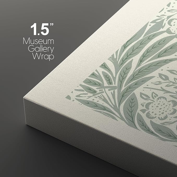 wall26 Canvas Print Wall Art Set William Morris Flower Market Exhibition Poster Nature Wilderness Illustrations Modern Art Decorative Floral Botanical Minimal Calm/Relax for Bedroom - 16"x24" x 3