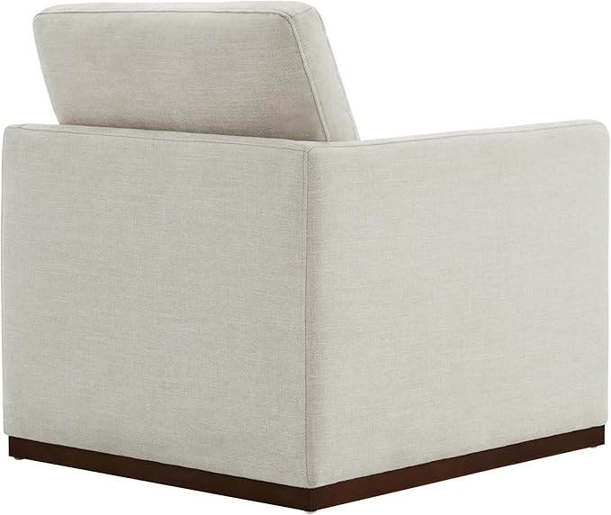 CHITA Swivel Accent Chair, FSC Certified Mid Century Modern Arm Chair for Living Room and Bedroom, Fully Assembled, Linen