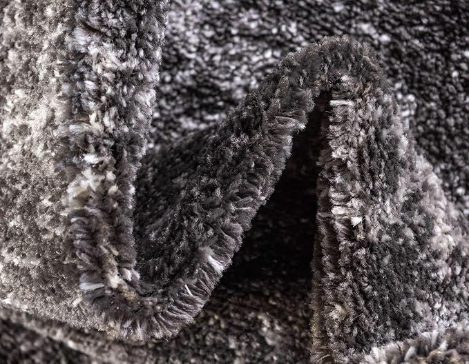 Unique Loom Bromley Collection Area Rug - Wells (2' x 3' 1" Rectangle Dark Gray/Gray)