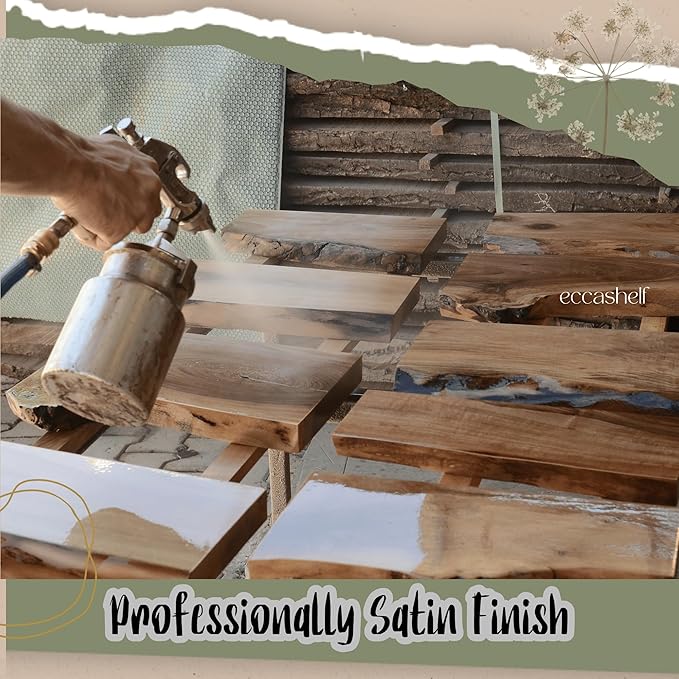 EccaShelf - Floating Walnut Fireplace Mantle, Live Edge Wood Mantel Shelf, Floating Fireplace Shelf, Rustic Mantelpiece, Rustic Mantel (72'' x 8'')