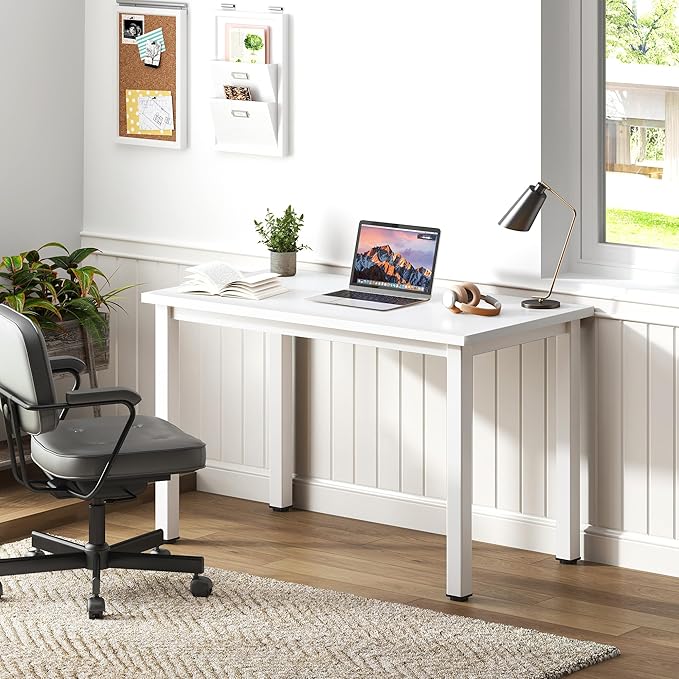 Need Small Desk, 31.5 inch Sturdy Writing Desk for Small Spaces, Computer Desk Teens Desk Study Table Laptop Desk Home Ofice Desk, White