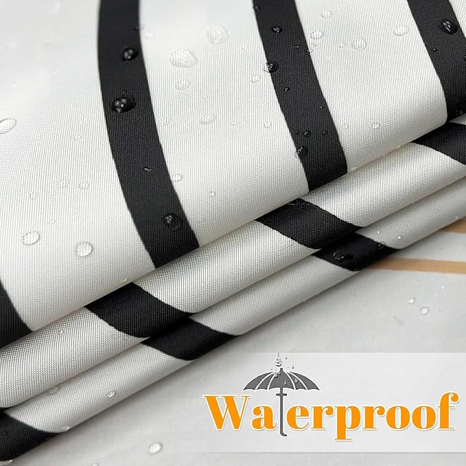 Boho Mid Century Leaf Shower Curtain Set,Arch Sun Design,Minimalistic Leaves Pattern,Waterproof and Luxurious Fabric-12 Hooks(Brown-72" x 96")