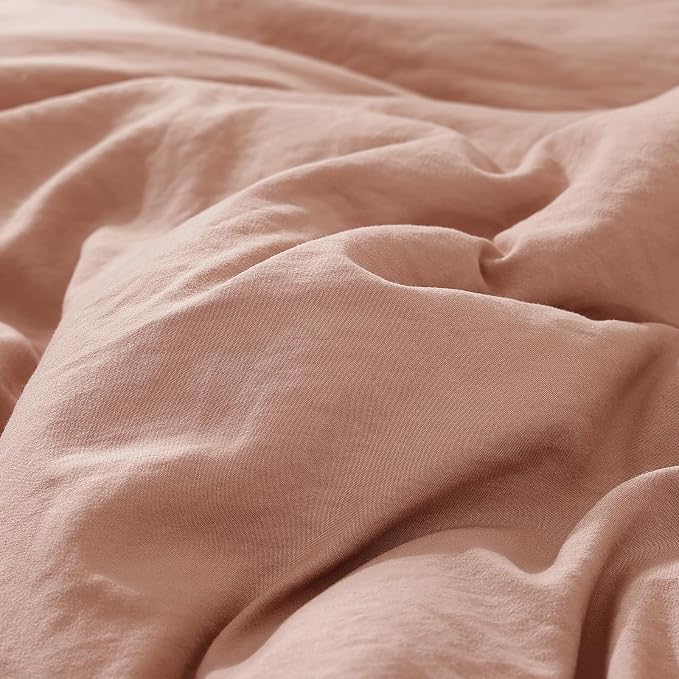 WRENSONGE Twin/Twin XL Comforter Set for Girls Teens, 1 Dusty Pink Comforter & 1 Pillow Sham, Soft Lightweight Kids Comforter Sets for All Seasons Dorm Bedding