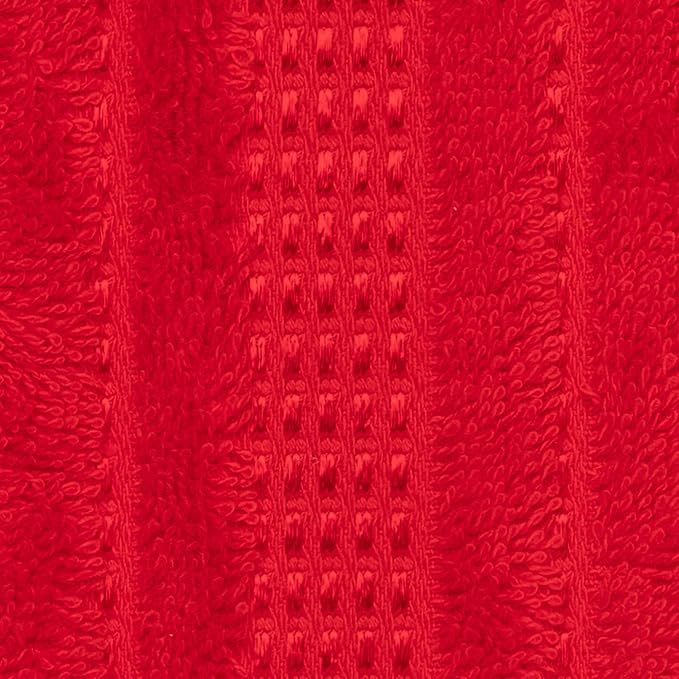 Melissa Linen, 2 Piece Hand Towel Set, 100% Turkish Cotton Face Hand Towels for Bathroom, 20 in x 35 in, Absorbent, Quick Dry, Durable and Soft, Spa and Hotel Quality, Red
