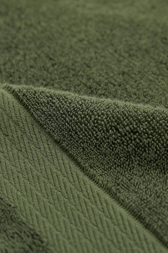 Ozdilek 2-Piece Bath Towels, 30x60 550GSM– 30x60 Inches, 100% Turkish Cotton, Luxury Quick Dry, Extra Large, Fade-Resistant, Eco-Friendly, Spa Towel, Cotton Towel (Fern Green)