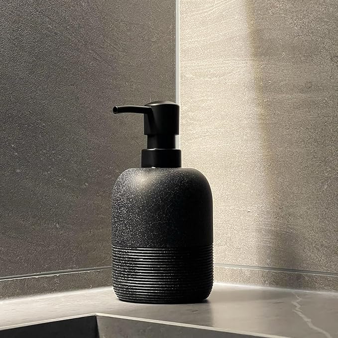 GalDal Soap Dispenser Black,Hand Soap Lotion Dispenser for Bathroom Countertop,Soap Dispenser for Kitchen.