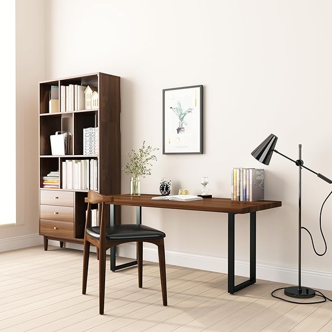 Metal Table Legs 28 Inch,Table Legs Replacement Heavy Duty Square Tube Desk Legs Furniture Legs for Coffee Table, Dining Table,
