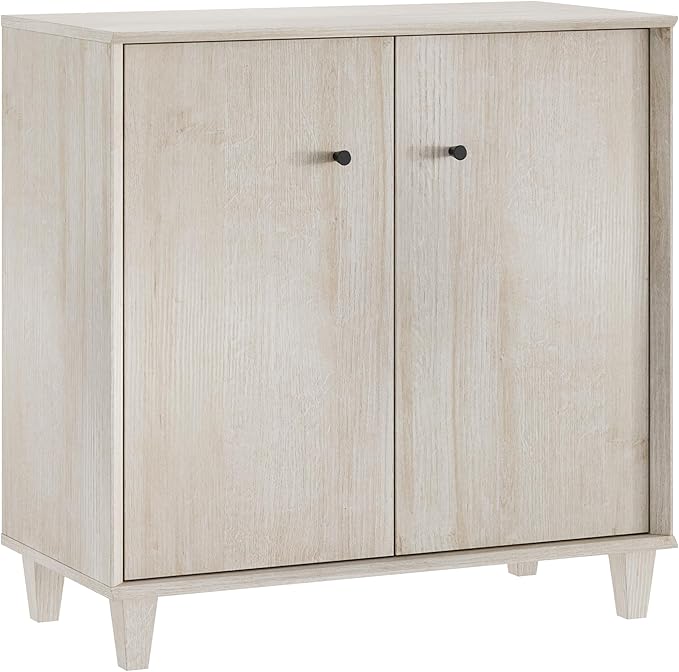 Sideboards Buffet Cabinet 2 in 1 Wide Credenza Buffet Table with Adjustable Shelf, Modern Kitchen Accent Cabinet with Storage Compartments for Dining Room Living Room, Hallway, Light Oak