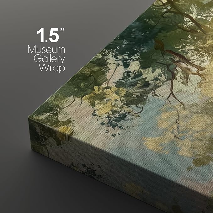 wall26 Canvas Print Wall Art Set Soft Pastel Sky and Tree Canopy Abstract Nature Decorative Minimal Relax/Zen for Living Room, Bedroom, Office - 16"x24" x 3