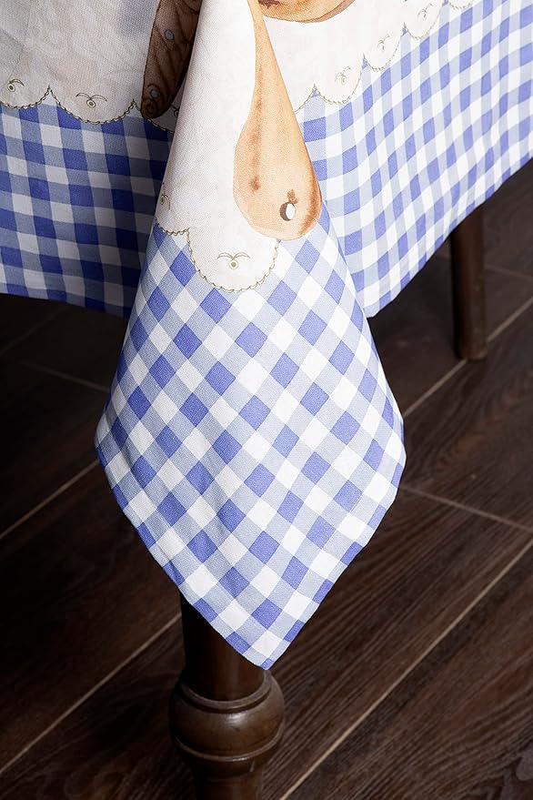 Maison d' Hermine Table Cloth Rectangle Table 100% Cotton 70 x 120 Inches Tablecloth Reusable Decorative for Dining Room Farmhouse Home Valentines Day Decorations Spring Summer - Gourmand